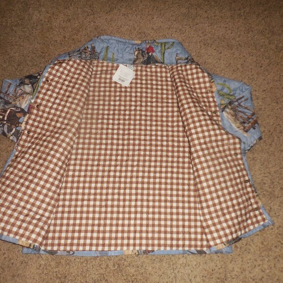 NWT Ida Mae Home Quilted Blaze Chambray Jacket XL L - Picture 5 of 6